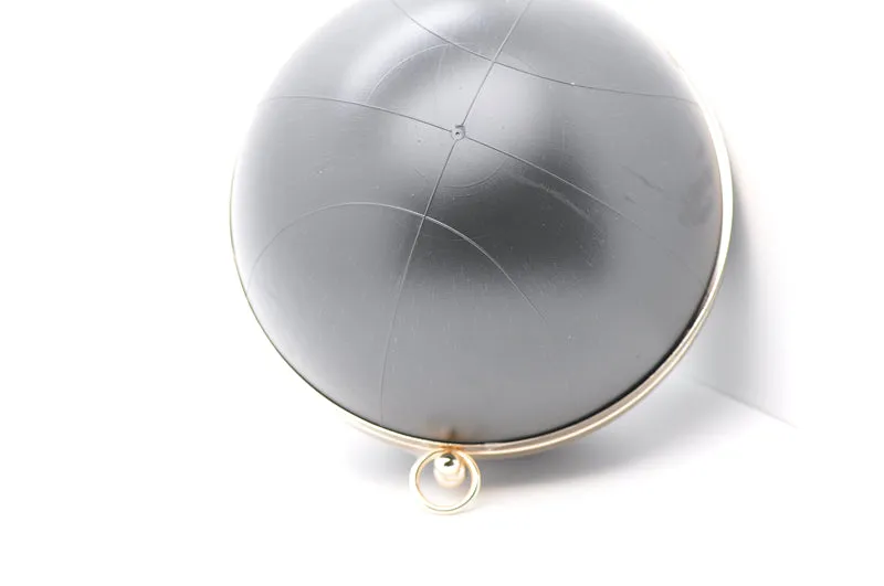 18cm Round Ball Box Purse Frame Clutch Bag Glue-In Purse Frame