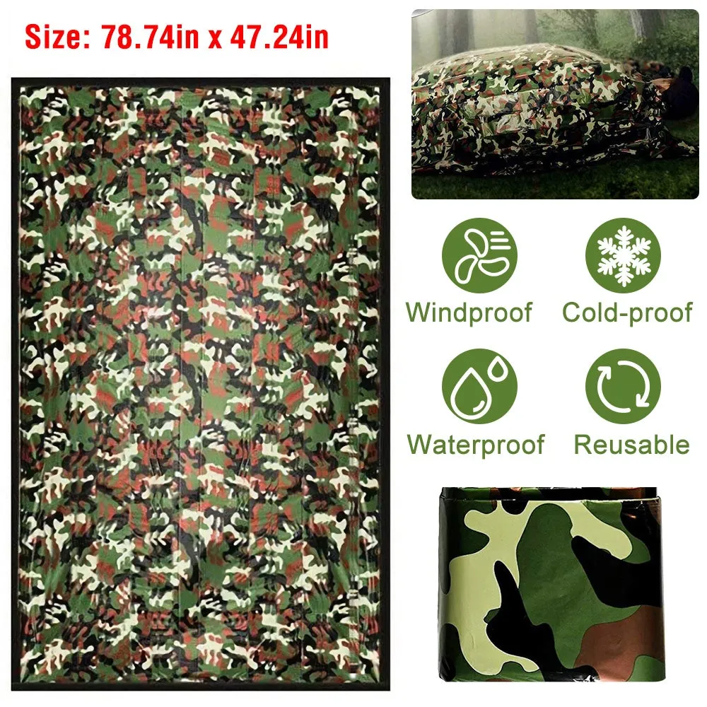 2-Pack: Camping Sleeping Bag Camouflage