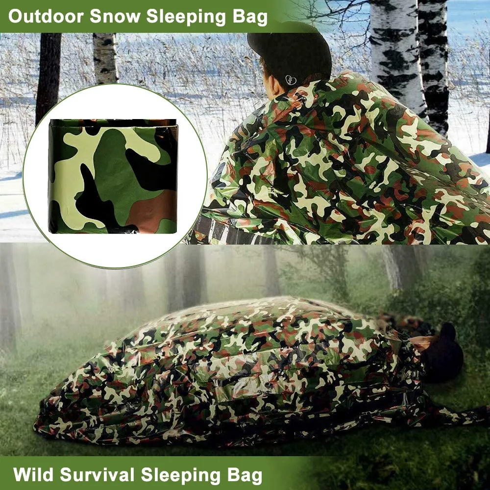 2-Pack: Camping Sleeping Bag Camouflage