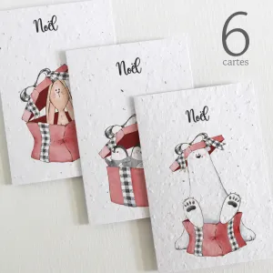 6 Plantable Christmas Cards - Christmas Presents