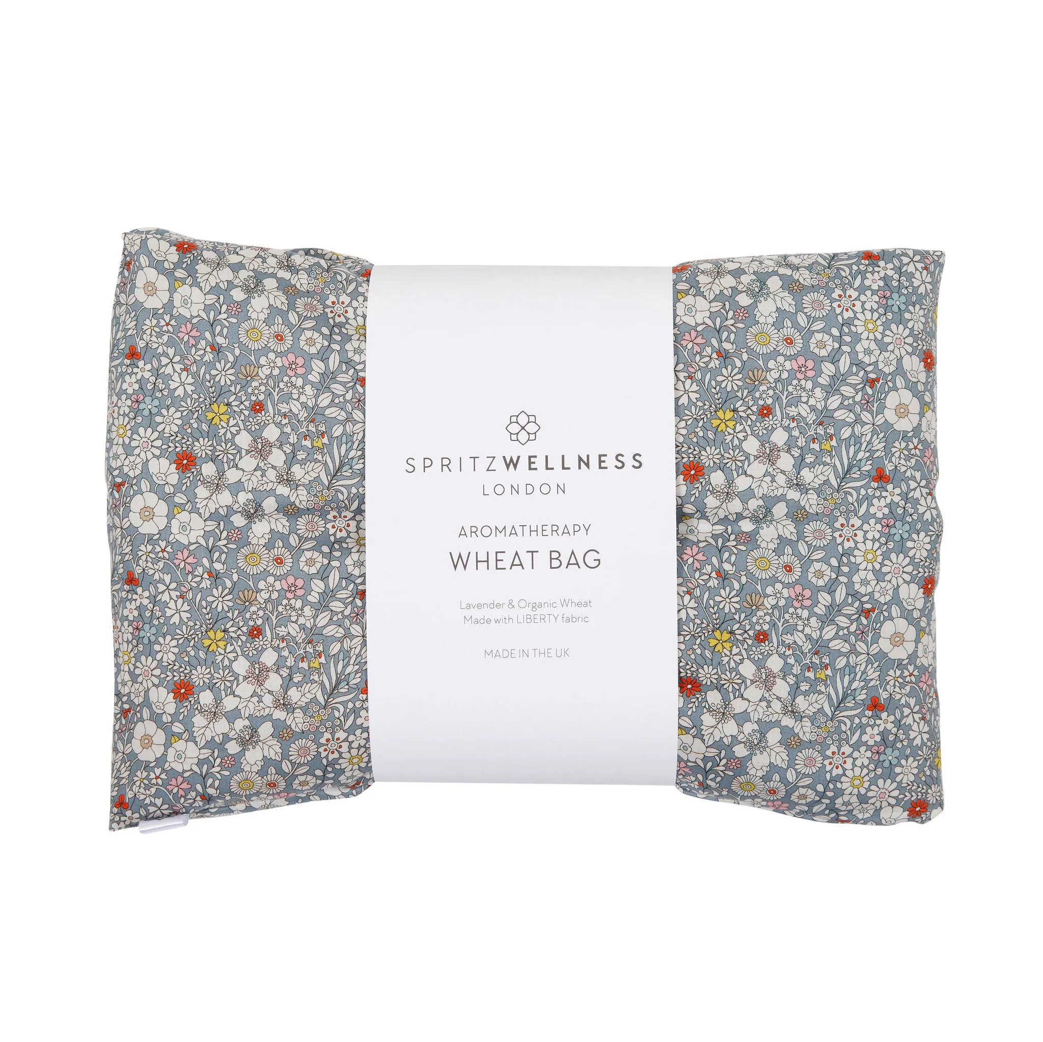 Aromatherapy Liberty Print Lavender Wheat Bag - Grey Flowers