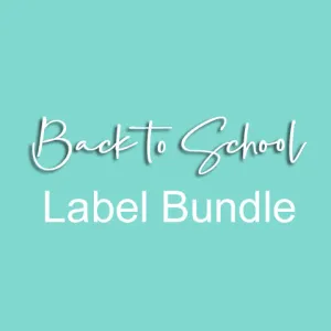 Back to School Label Bundle