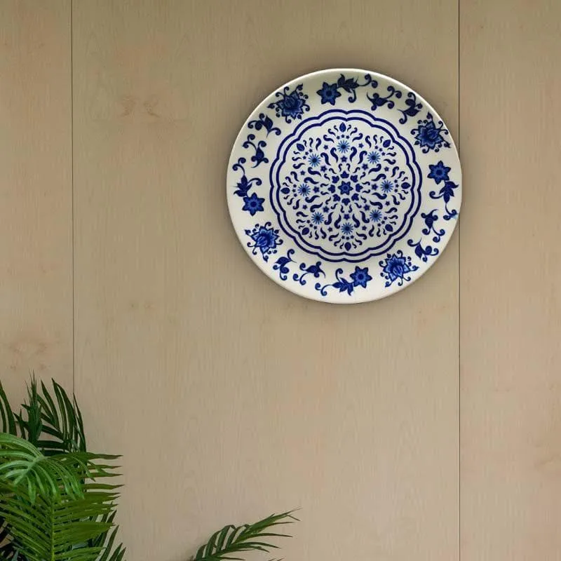 Blue Pottery Inspired Decorative Plate