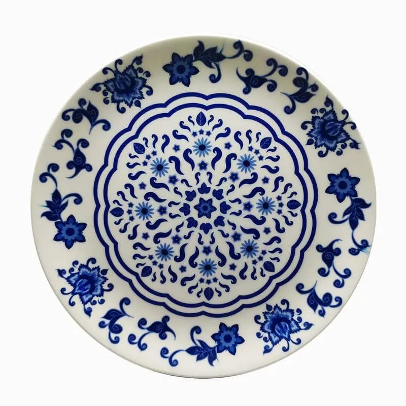 Blue Pottery Inspired Decorative Plate