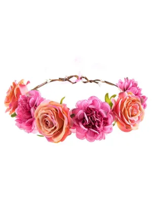 Boho Princess Flower Crown Headband