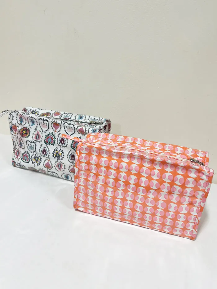 Box Cosmetic Bag, Vinyl Covered