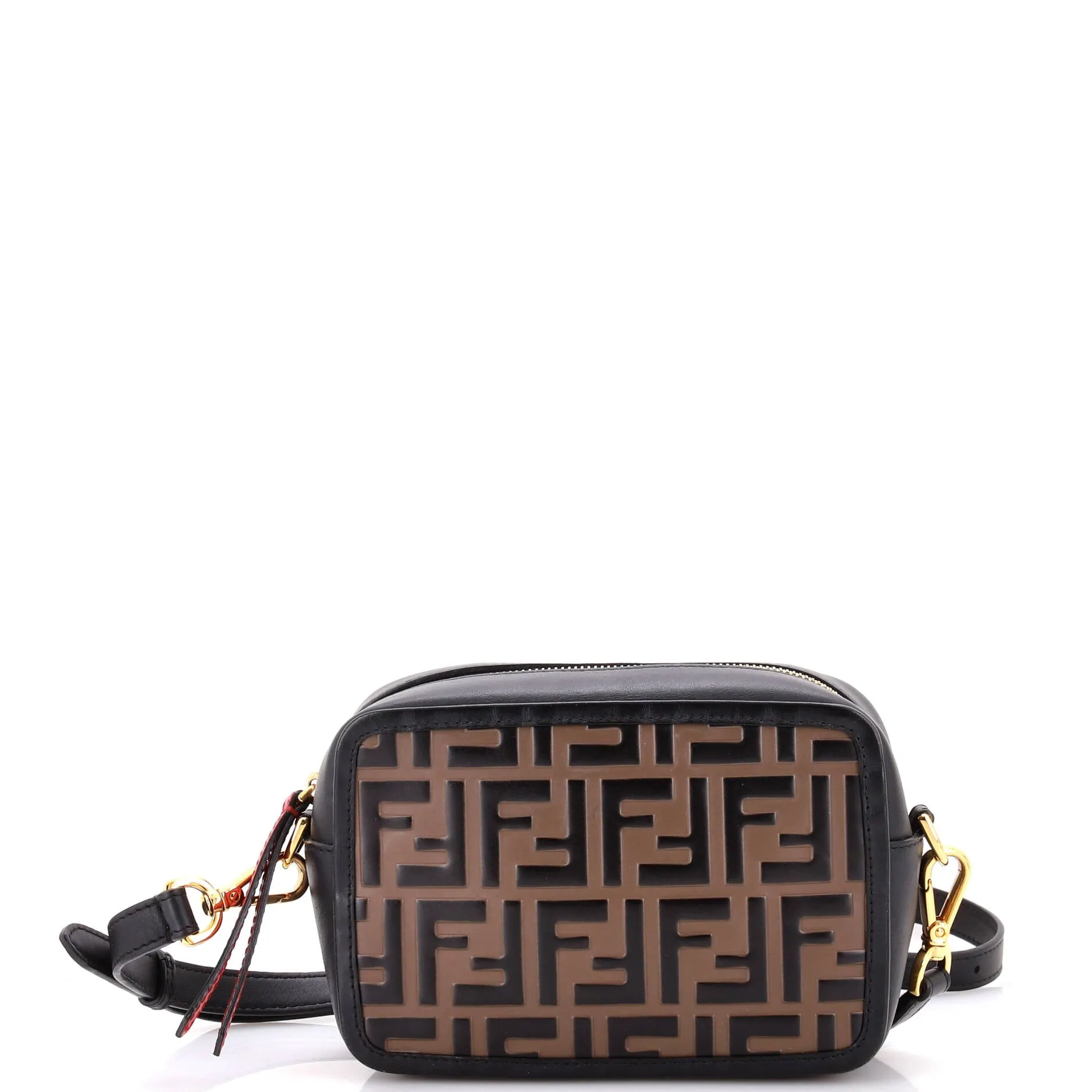 Camera Bag Zucca Embossed Leather Small