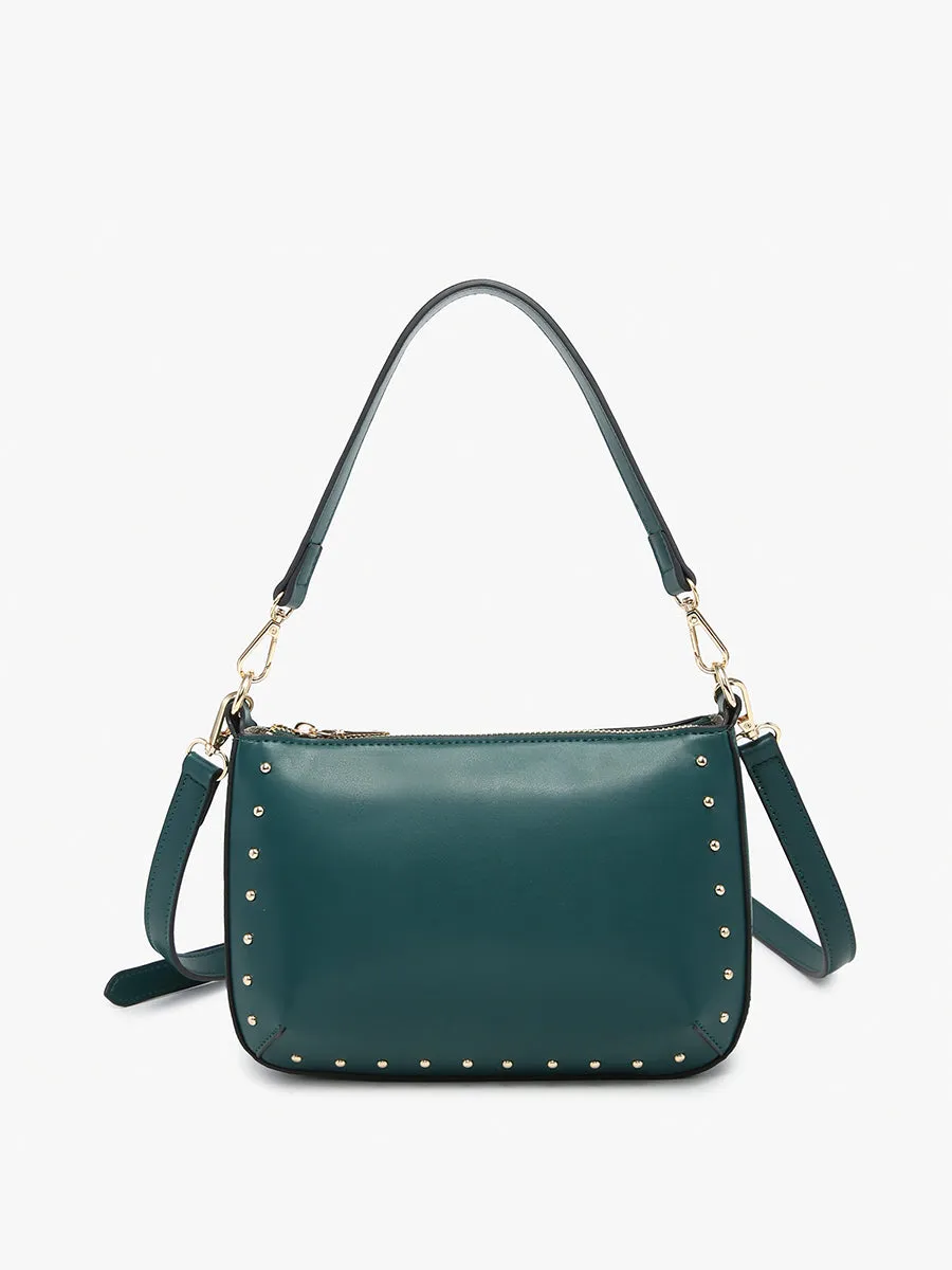 Carmen Vegan Studded Crossbody