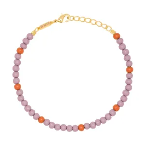 Color Ball Bracelet - Purple/Rust