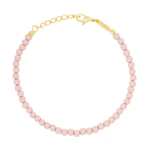 Color Ball Bracelet - Silk Light Pink