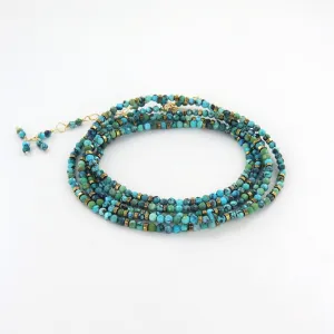 Confetti Turquoise Wrap Bracelet & Necklace