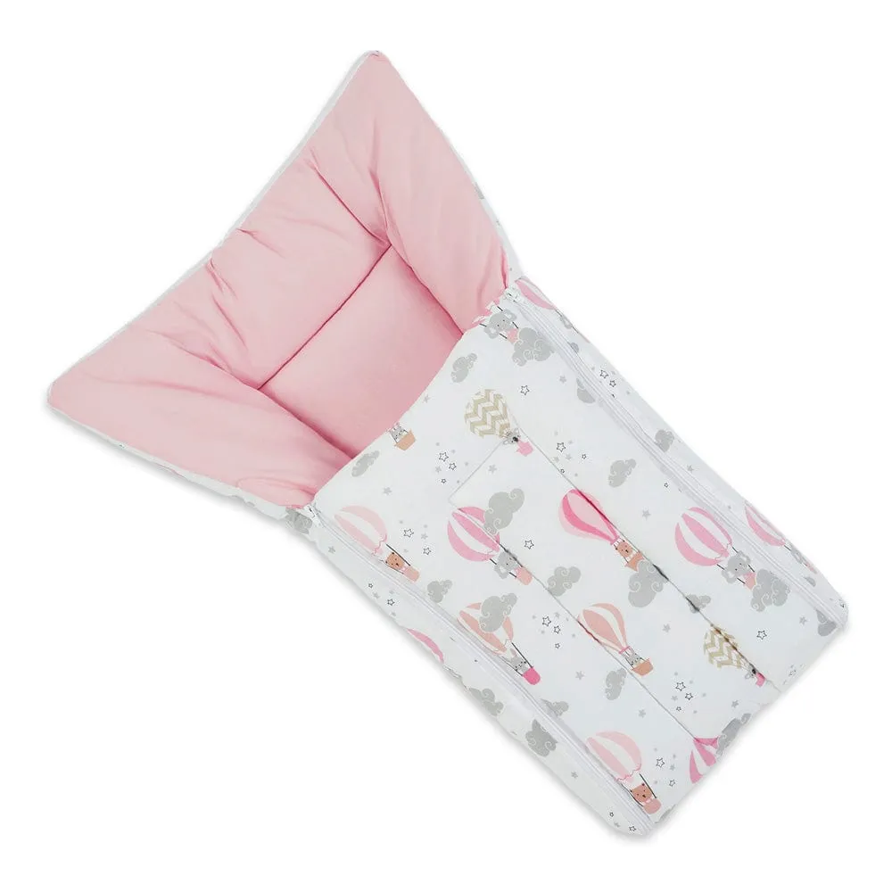 Cotton Carrier Nest cum sleeping bag, Tiny Journeys ( Newborn - 3 Months)