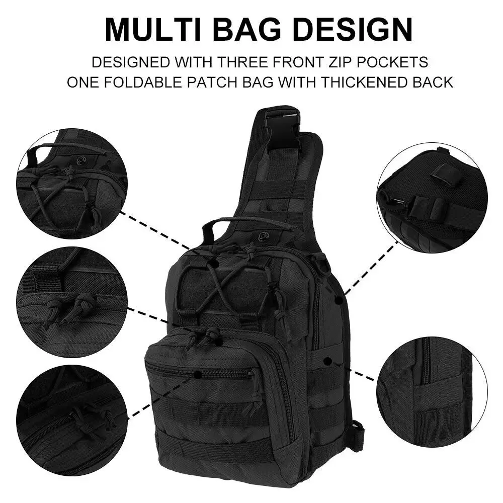 Crossbody Bag Military Waterproof Tactical Shoulder Small Chest Bag