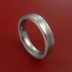 Damascus Steel Ring Wedding Band Genuine Craftsmanship