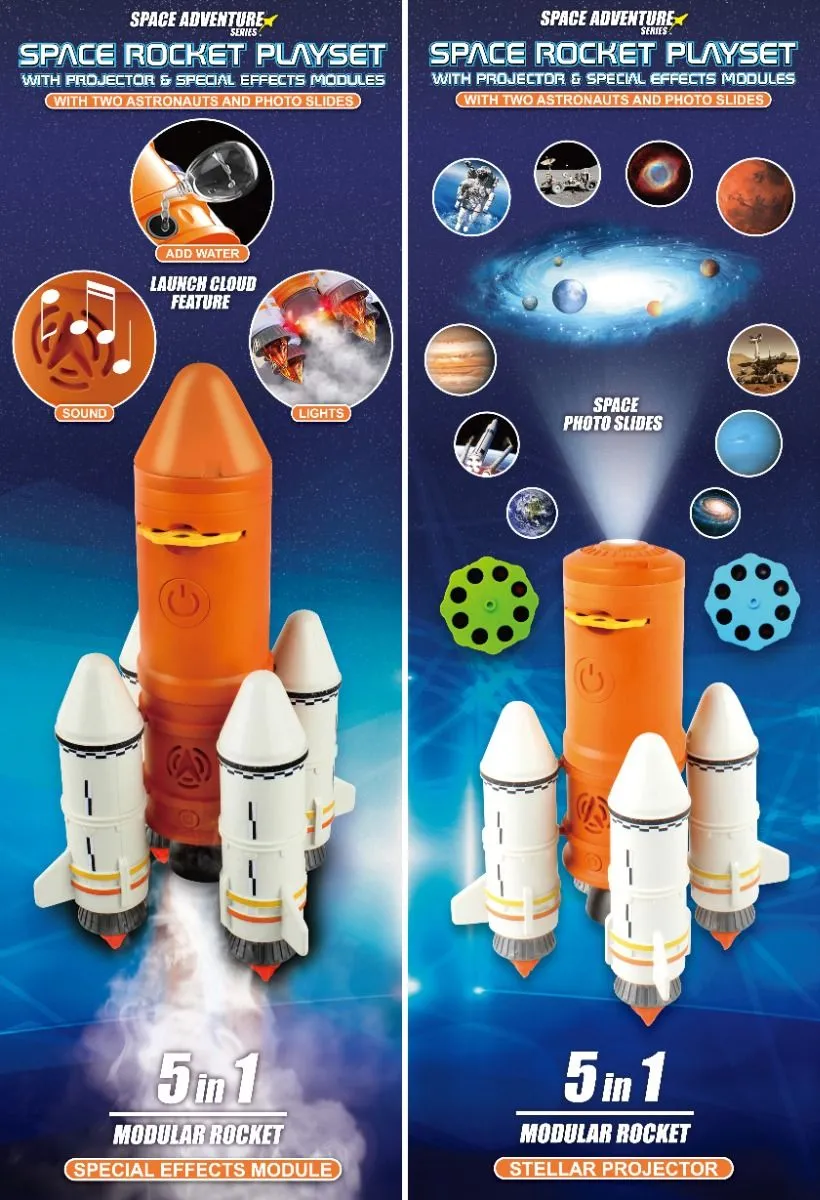 Daron Space Adventure Space Rocket Playset With Capsule