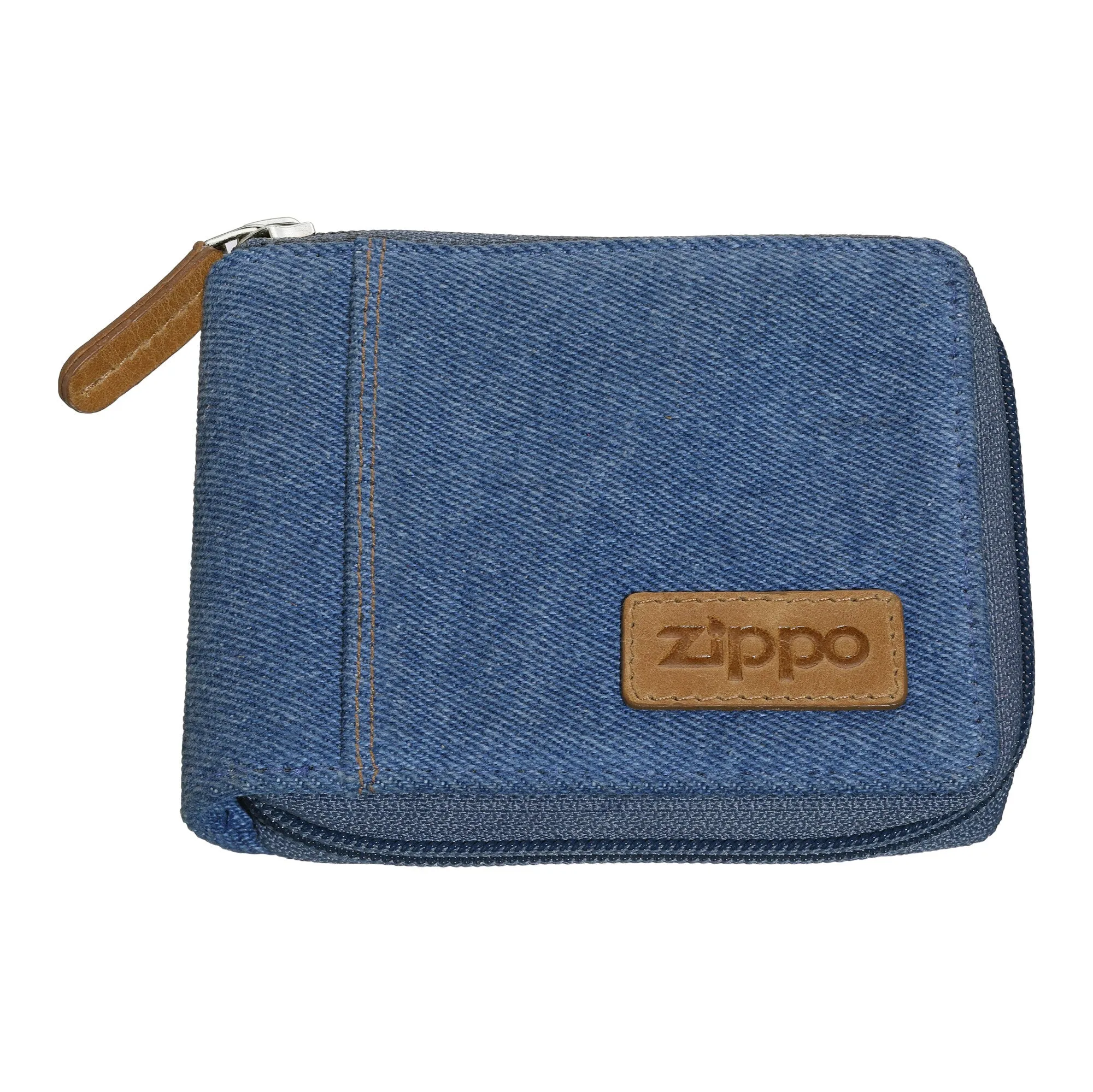 Denim Zipper Wallet