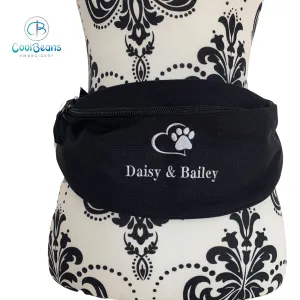 Dog Walking - Heart & Paw Belt Bag / Bumbag - Personalised