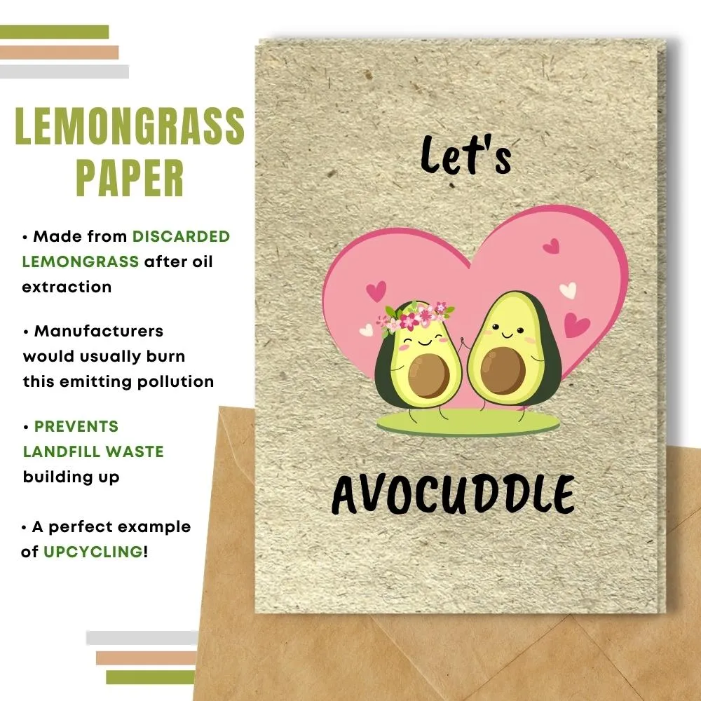 Eco Friendly Handmade Love Cards - Avocuddle