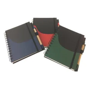 Eco Friendly Notebook with Elastic Band and Pen