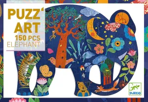 Elephant Puzzle Art 150 Piece Puzzle