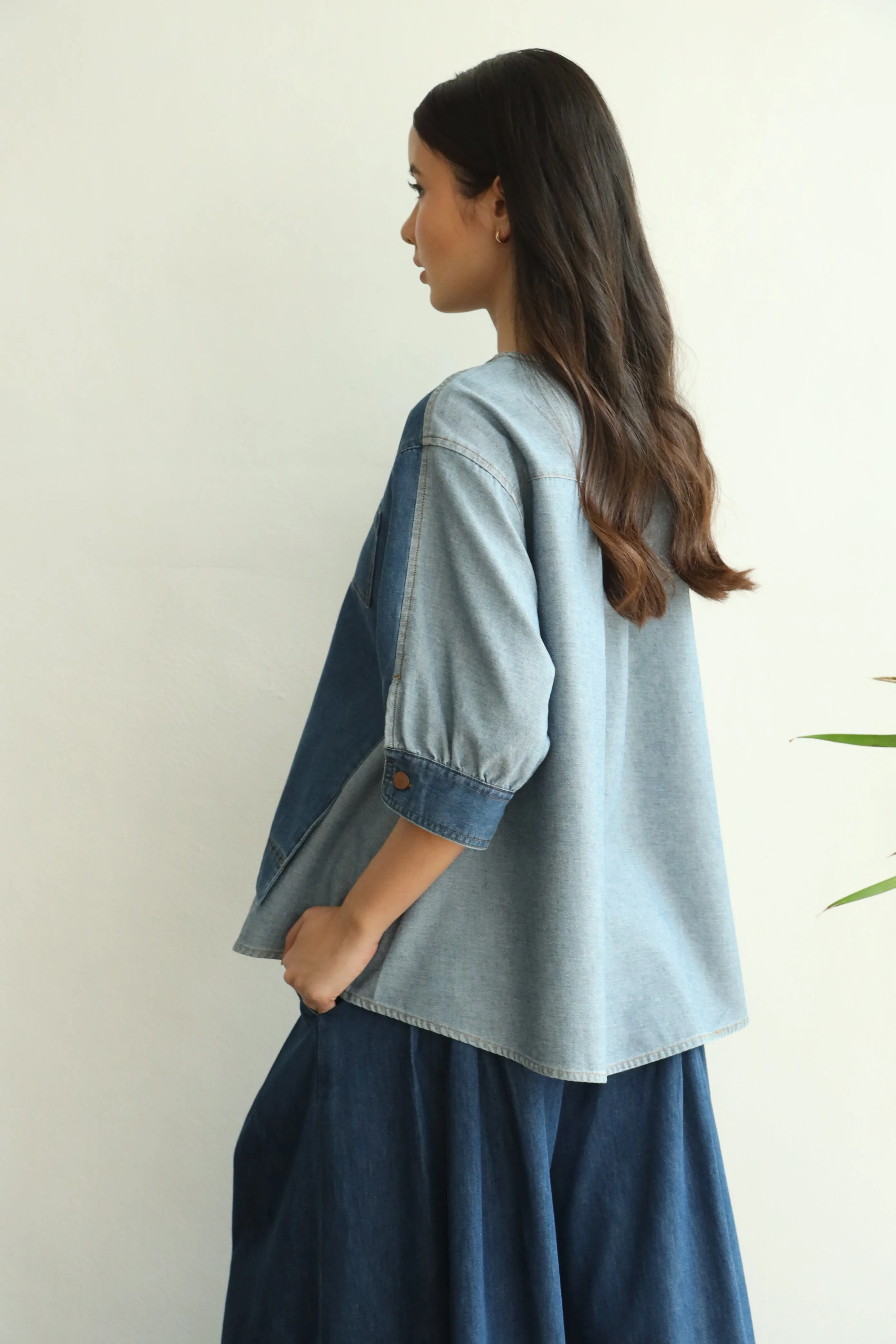 Eliza Denim Blouse