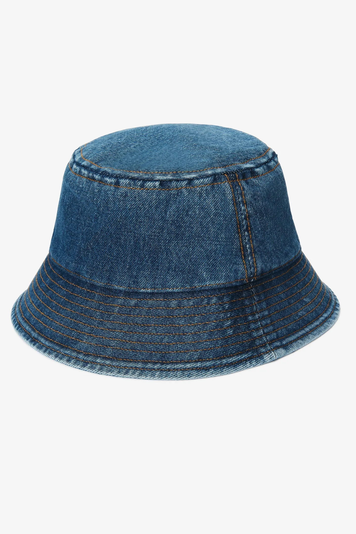 Embossed Denim Bucket Hat