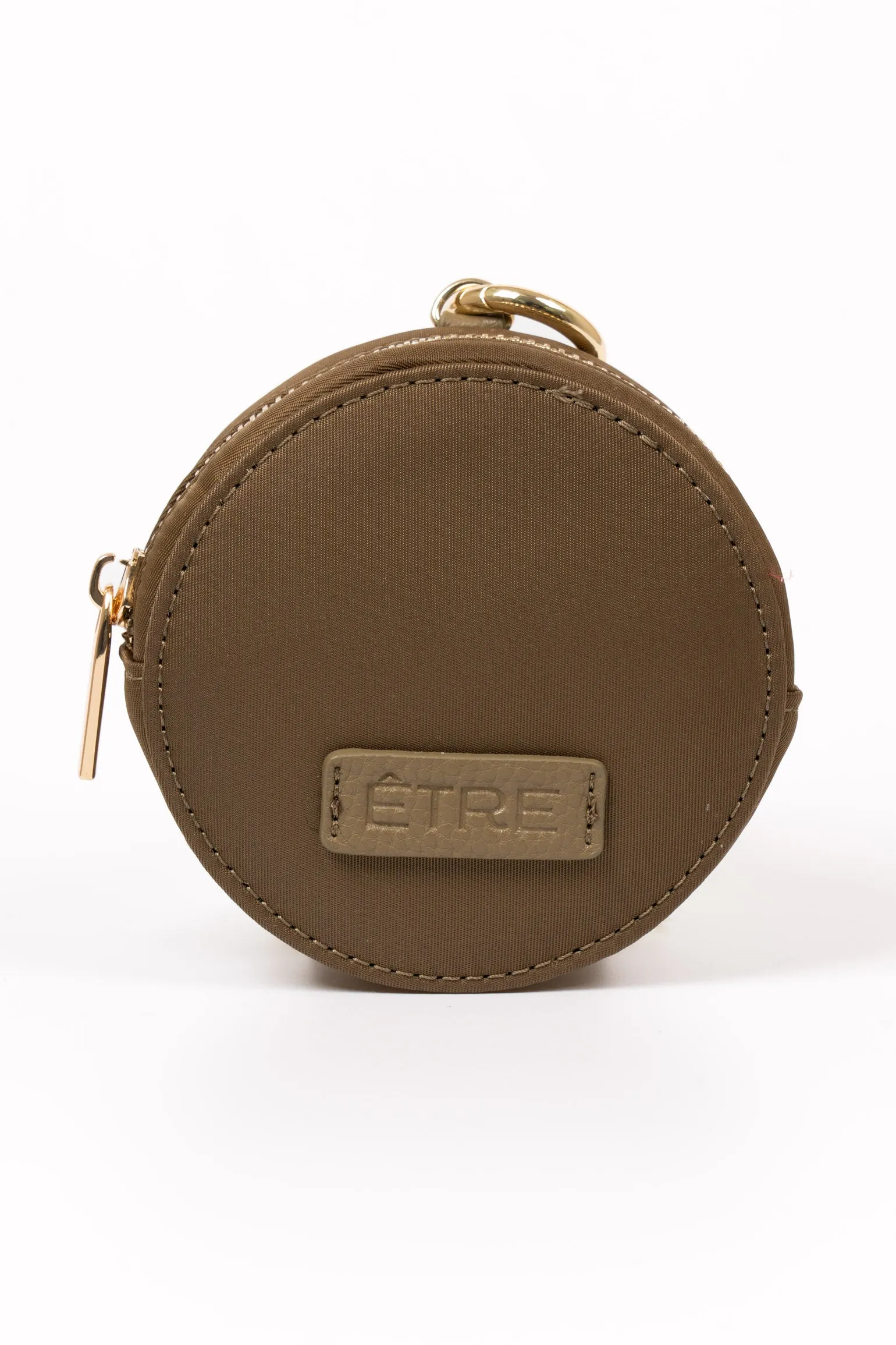 Finley Round Coin Purse - Moss Green, Nylon