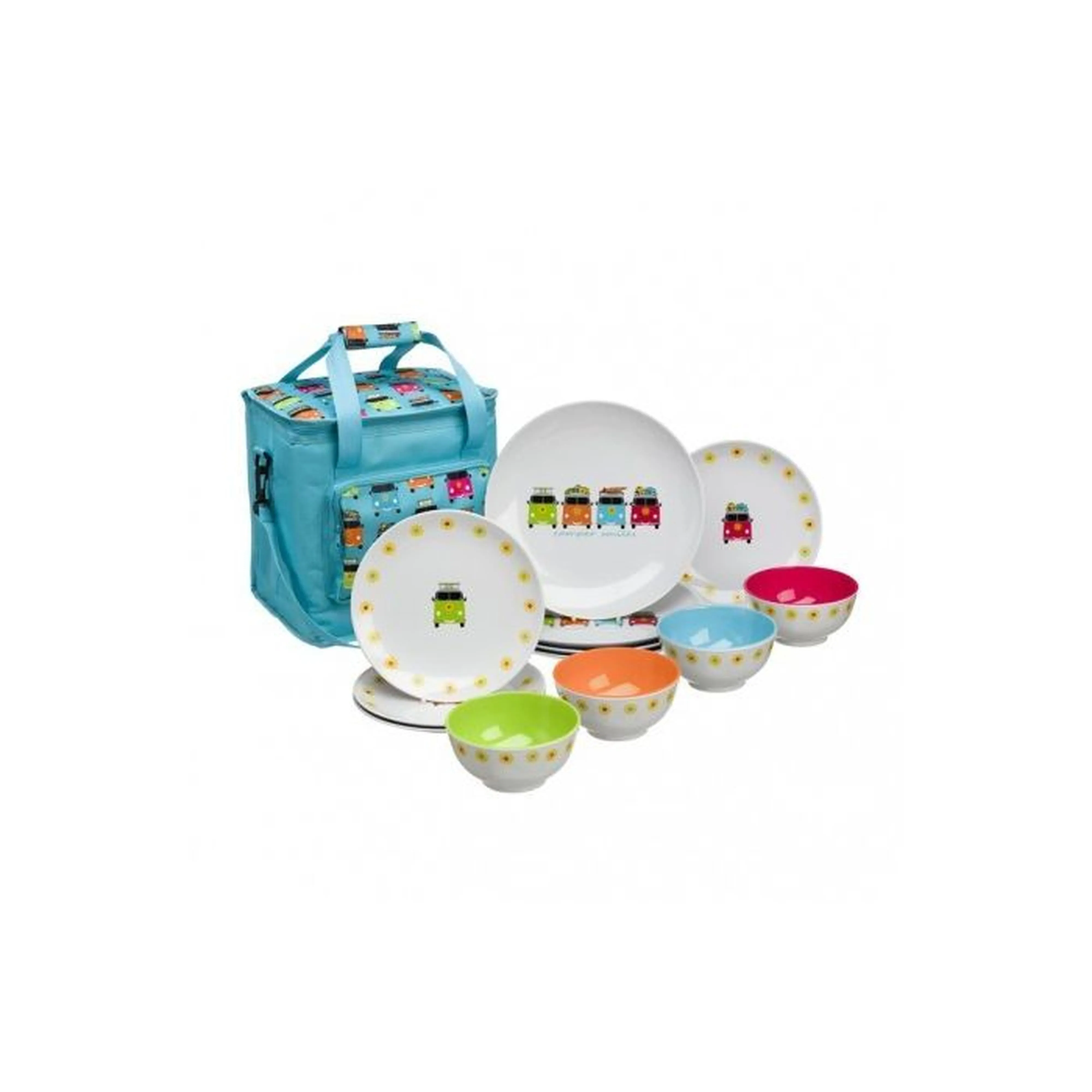 Flamefield Camper Smiles 13pc Melamine Set