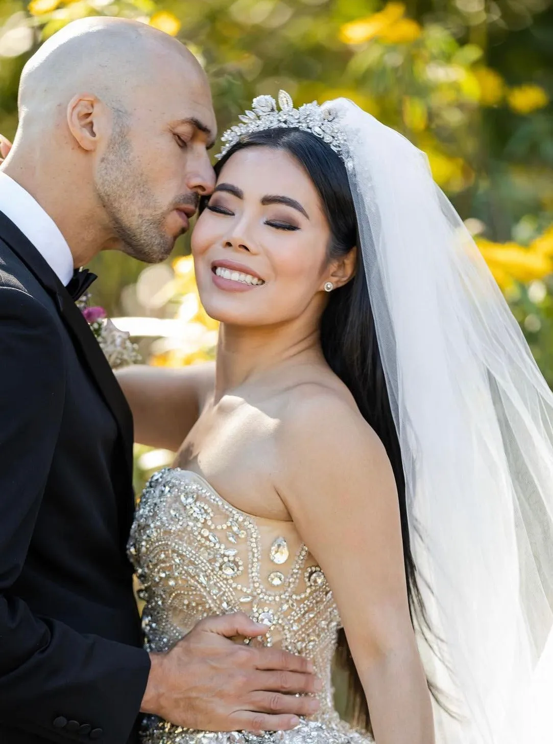 FLEURINE Swarovski Wedding Headpiece with Micro Zirconia