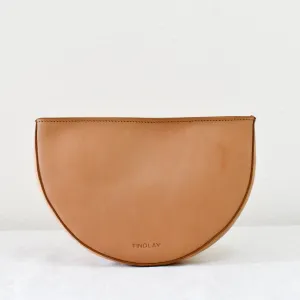 Half Moon Crossbody, Natural -"Devin"