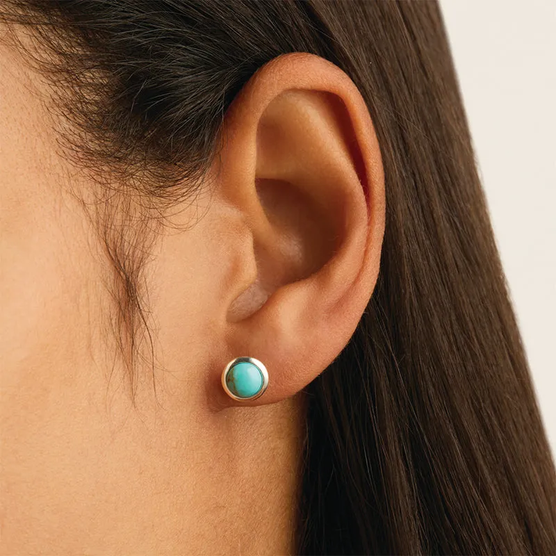 HUSK TURQUOISE STUDS