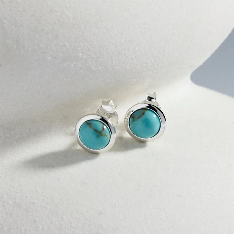 HUSK TURQUOISE STUDS