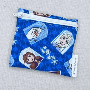 Ice Sisters on Blue Reusable Mini Snack Bag