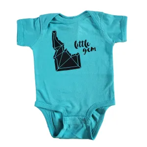 Idaho Gem Onesie, eco-friendly waterbased inks