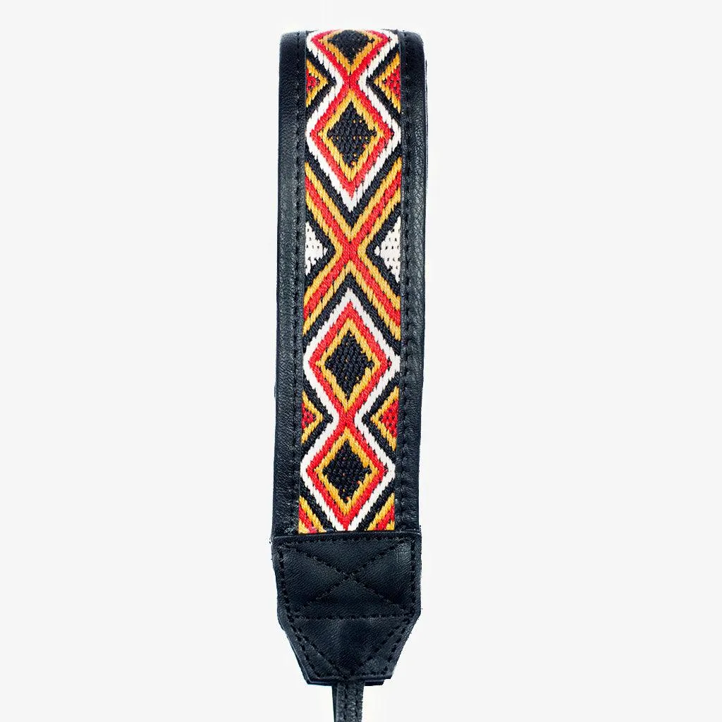 Jaipur #109 - Fabric & Leather camera strap