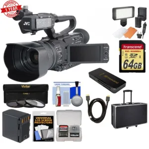 JVC GY-HM170 4KCAM Compact Professional Camcorder Bundle USA