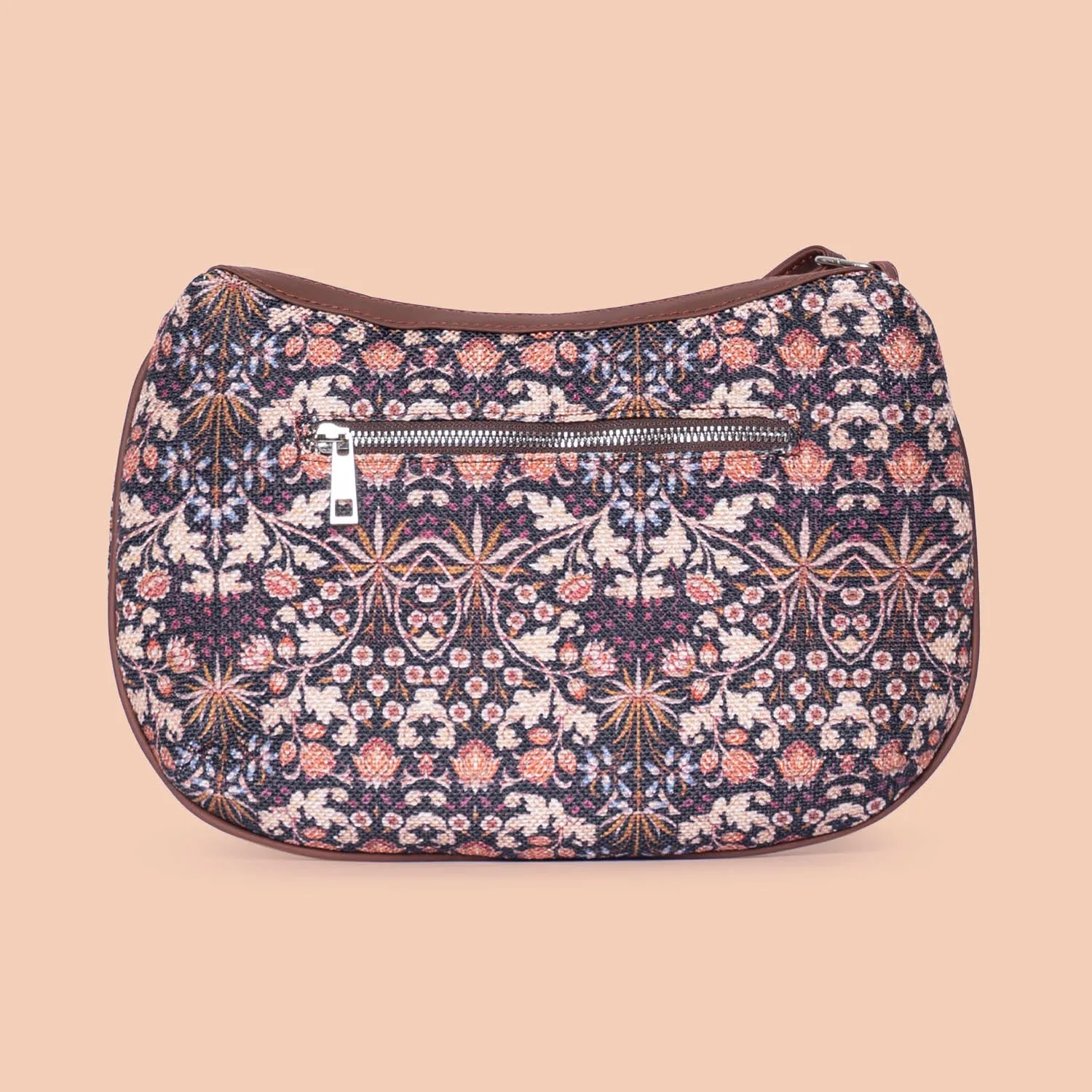 Kashmir Blooms Structured Shoulder Bag