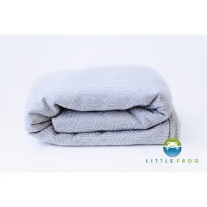 Little Frog Woven Wrap - Jacquard Grey Cube