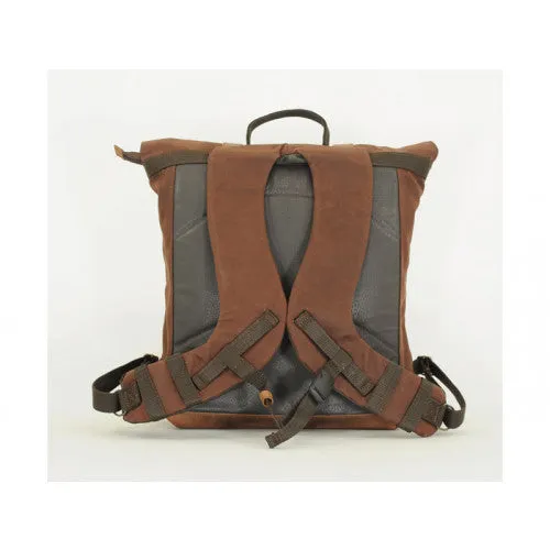 Longride Waxed Canvas Backpack Khaki - 15.6 Liters