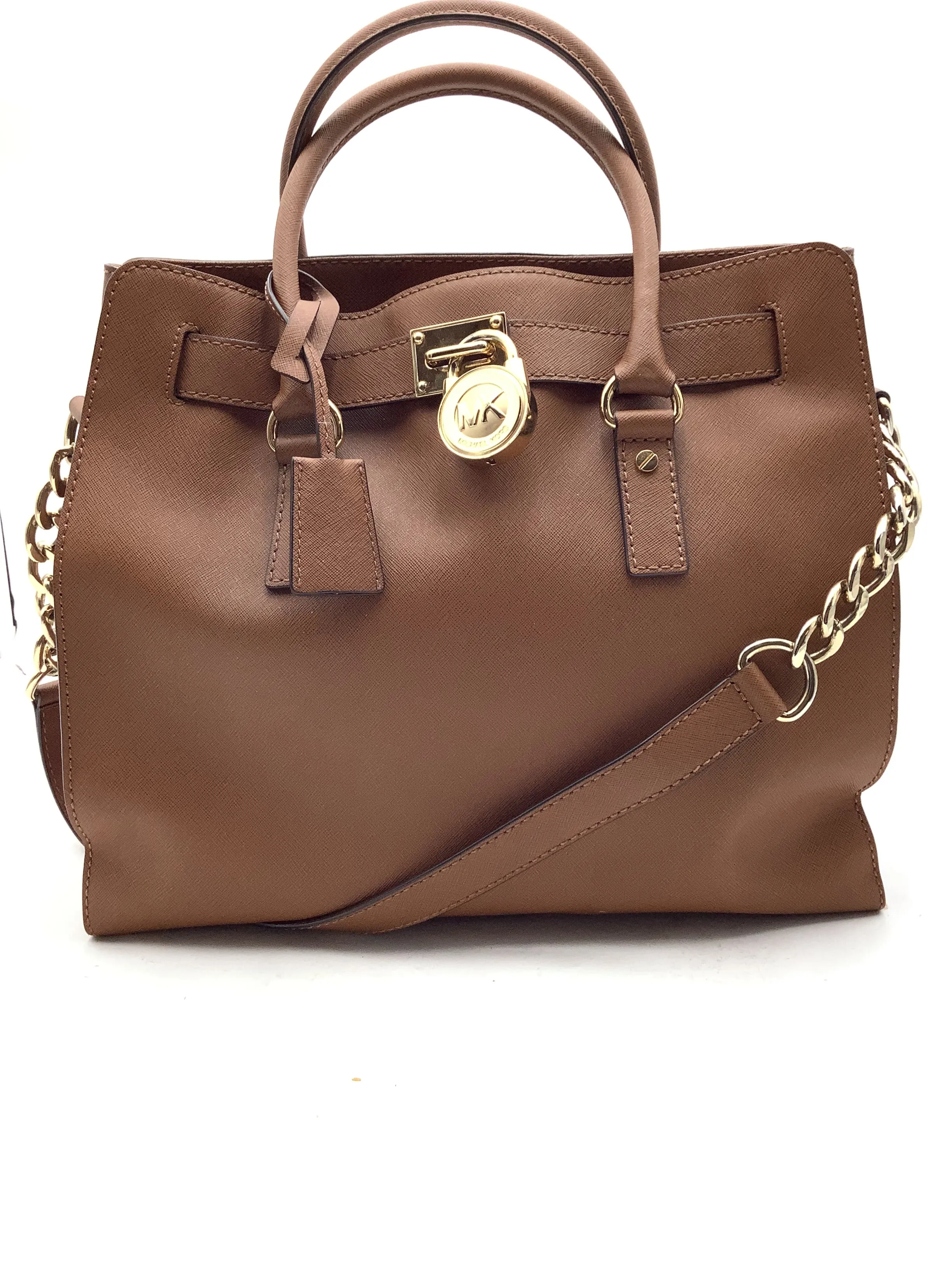 Michael Kors Women's Hamilton Tote Cognac Large Leather