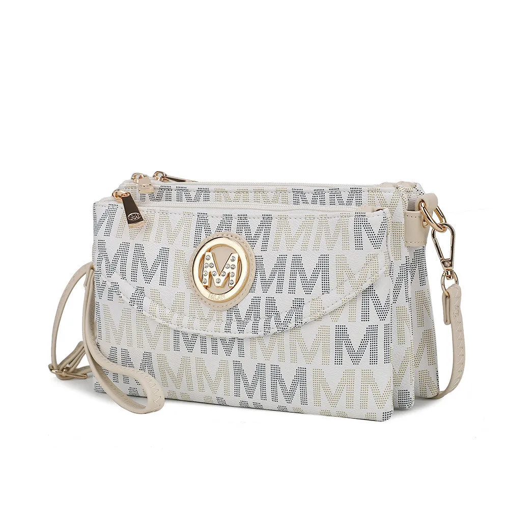 MKF Collection Ishani Signature Crossbody handbag Women by Mia k