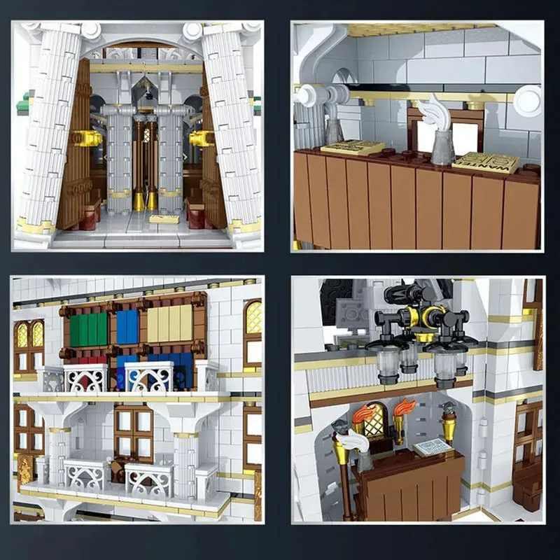 MOC Harry Potter Diagon Alley Magic Bank Bricks Toys