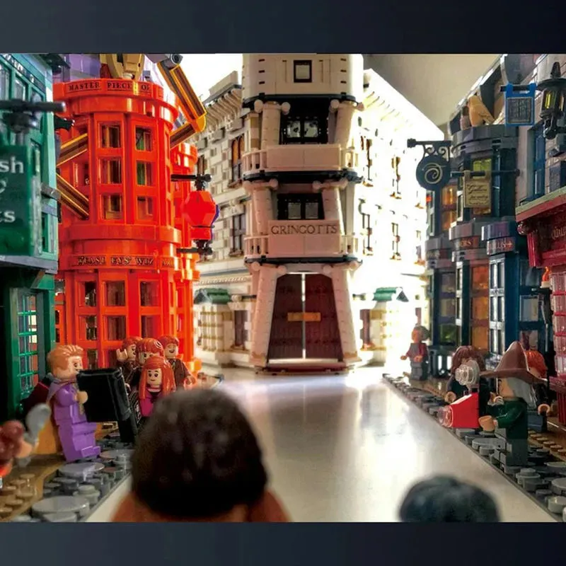 MOC Harry Potter Diagon Alley Magic Bank Bricks Toys