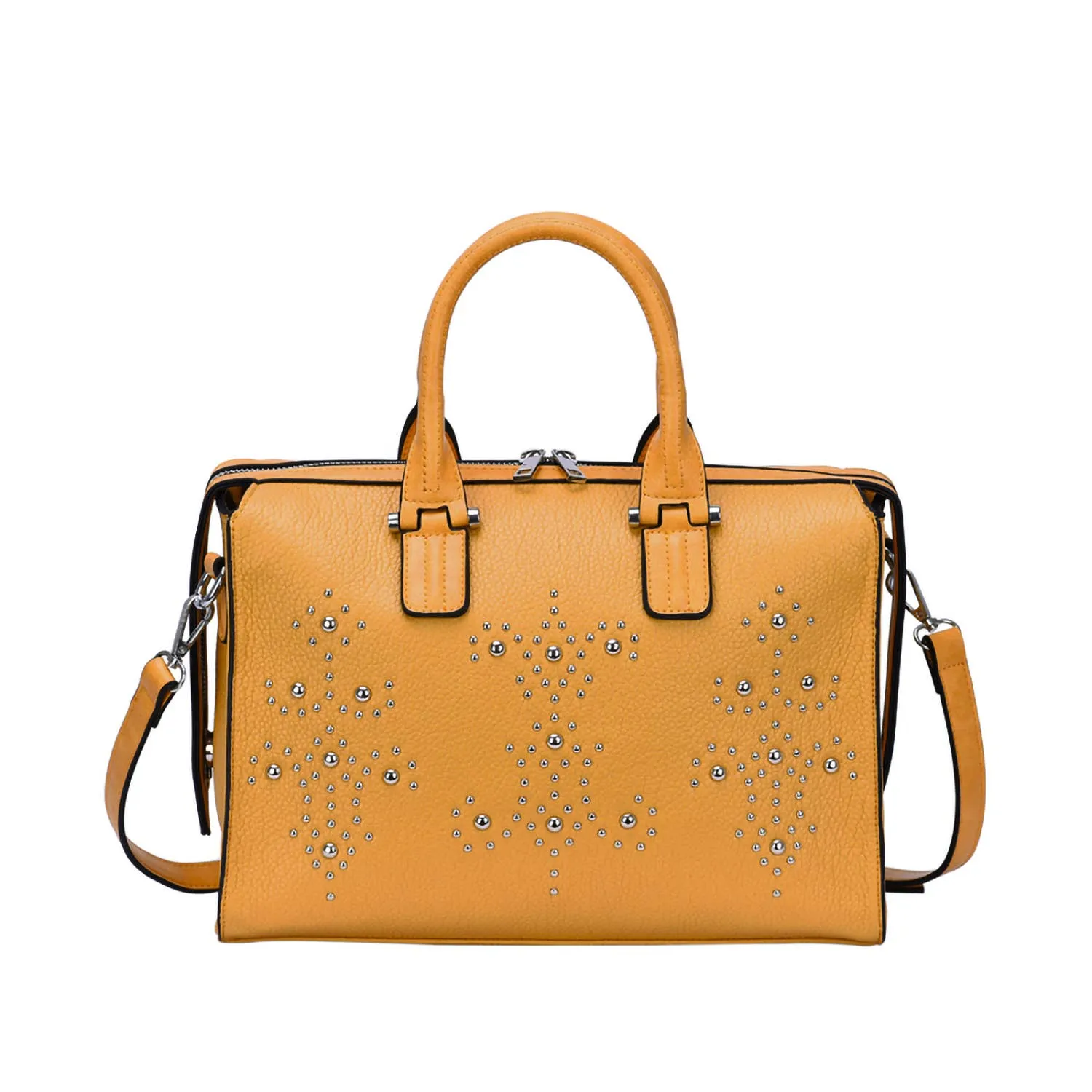 Monroe Studded Satchel Purse