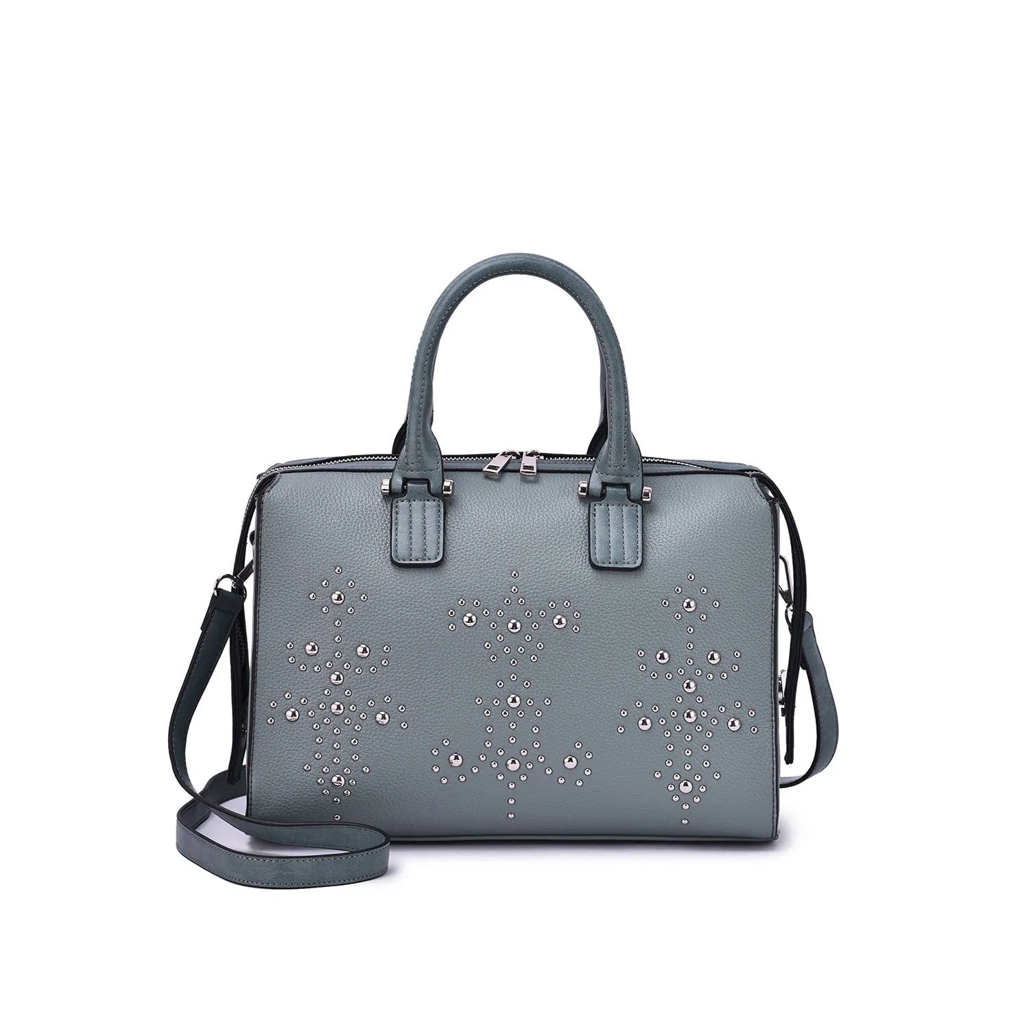 Monroe Studded Satchel Purse