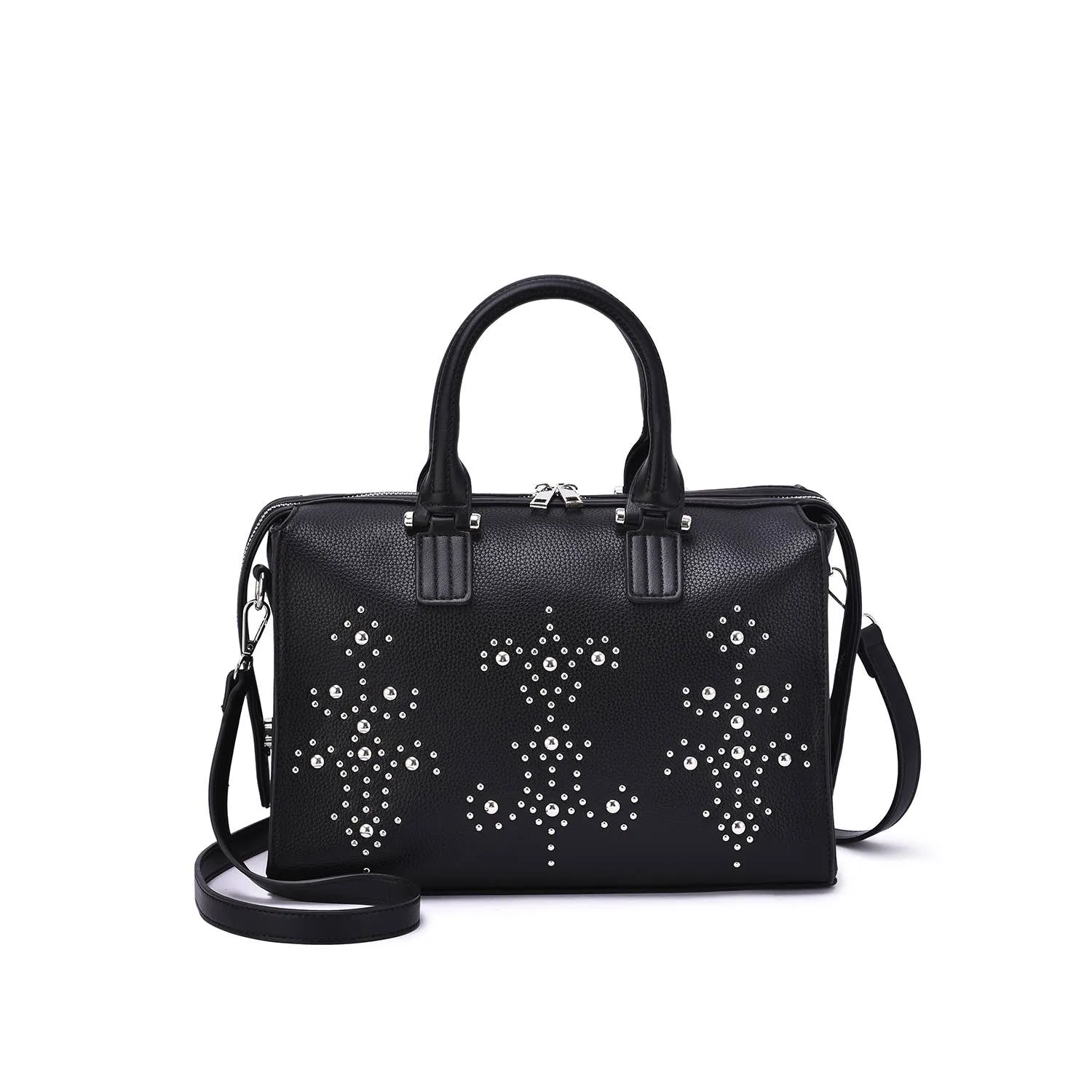 Monroe Studded Satchel Purse