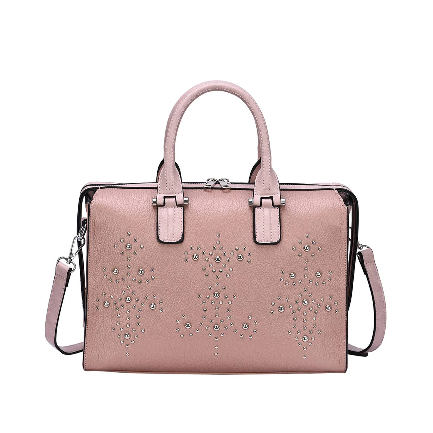 Monroe Studded Satchel Purse