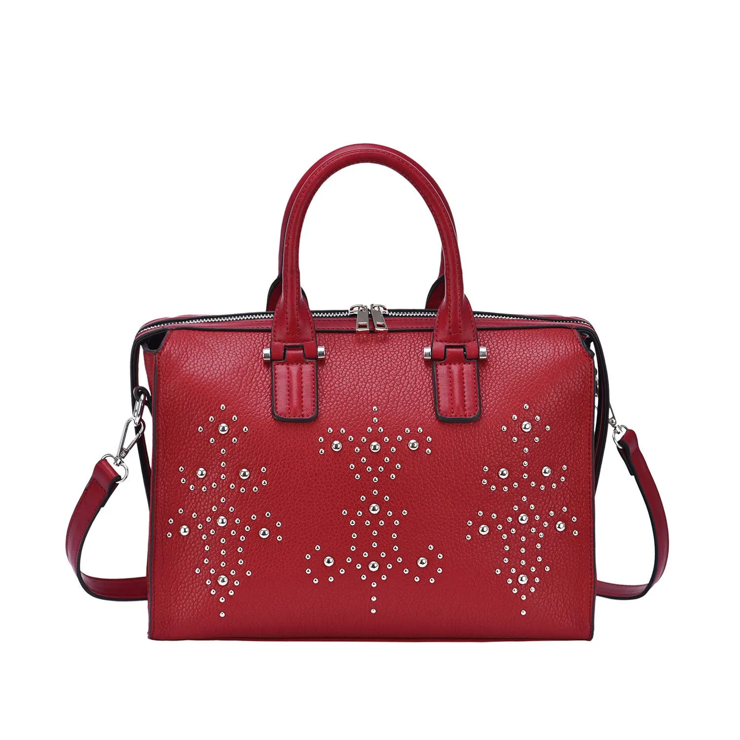 Monroe Studded Satchel Purse