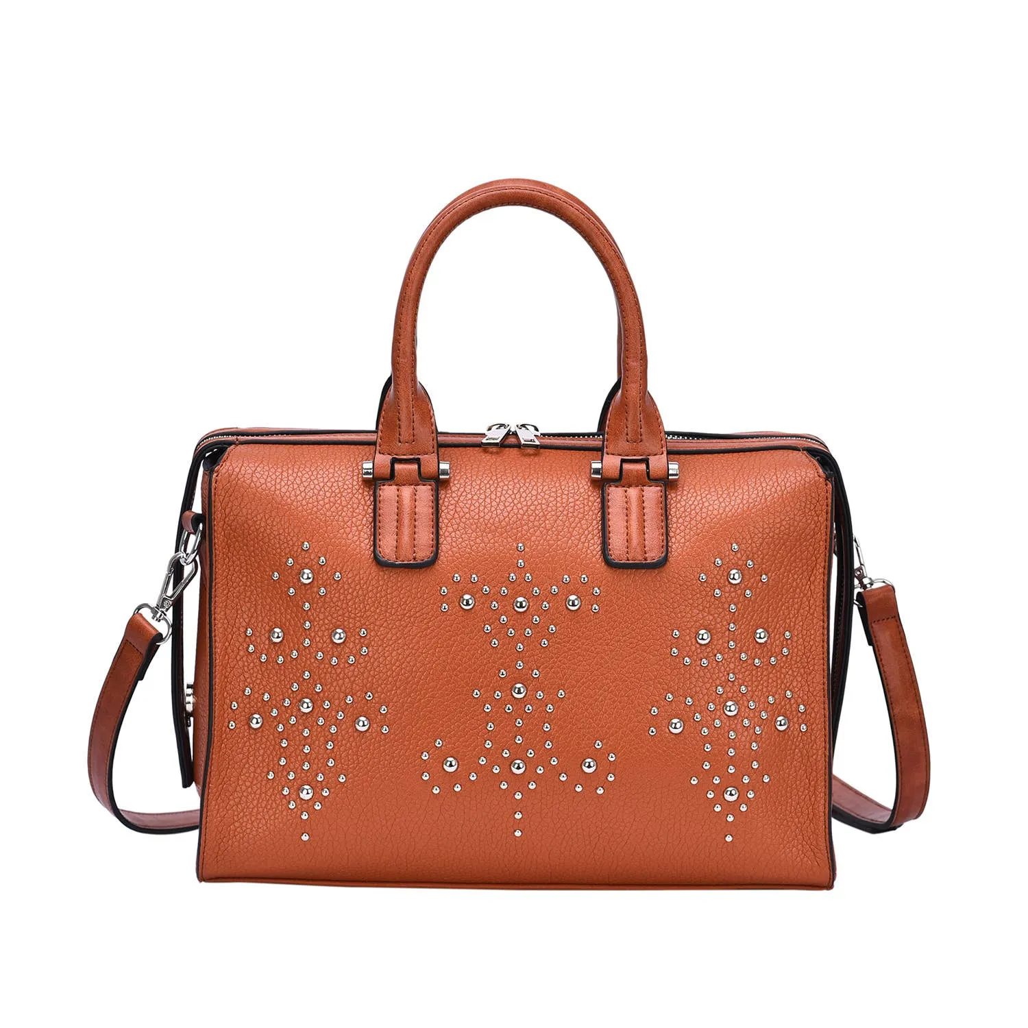 Monroe Studded Satchel Purse