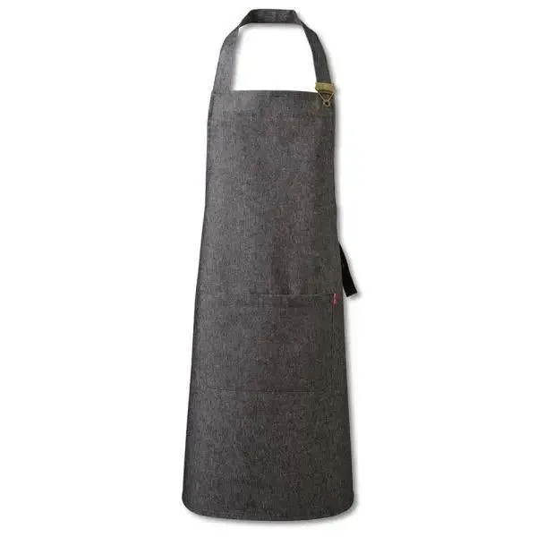 Oliver Harvey Denim Bib Apron Black, Grey, Indigo